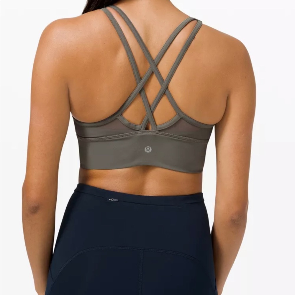 LLL Energy Longline Bra *mesh* (grey sage) - Picture 2 of 14